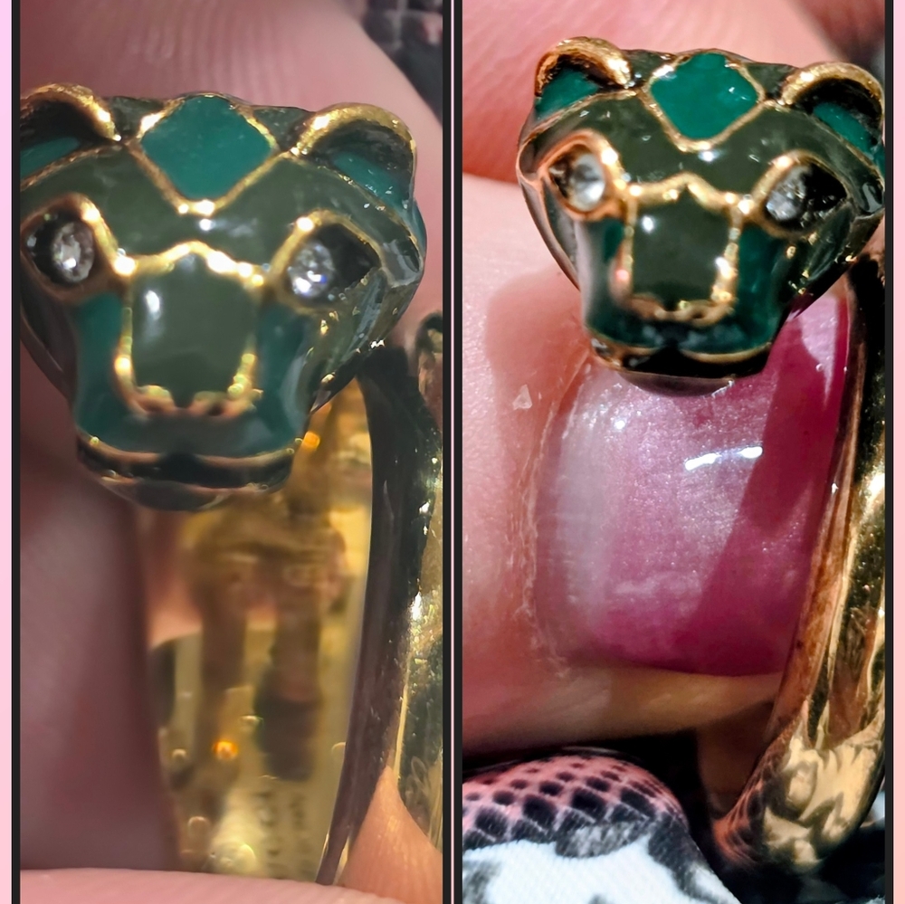 Gucci Tiger Head Ring, Box And Dustbag Size 8 - Picture 5 of 7